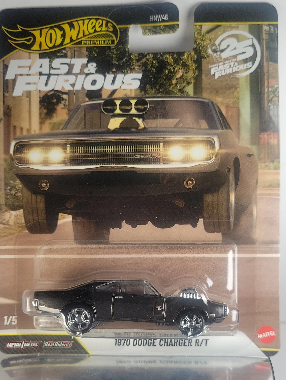 CHASE! Hot Wheels Premium Fast & Furious 1970 Dodge Charger R/T - Black